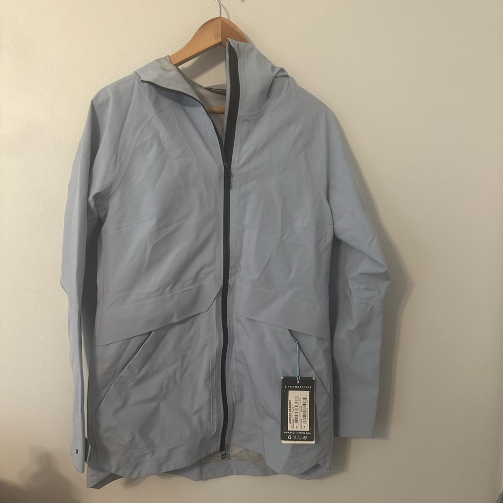 Women’s ski shell Scott W Tech Coat 3L Glacier Blue Shell Jacket, ski jacket